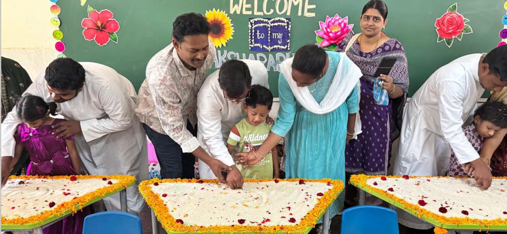 Don Bosco Kindergarten Celebrates Aksharabhyasam, June 28, 2025