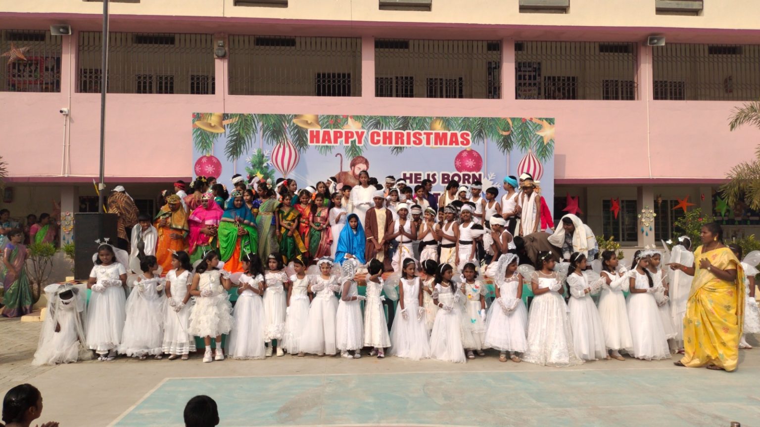 Article on semi Christmas celebrations in Don Bosco school, GunadalaJanuary 9, 2024