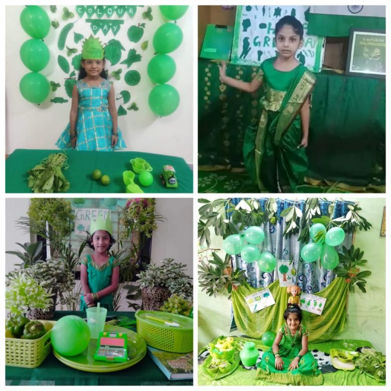 Don Bosco School CBSE, Carmel Nagar, Gunadala, celebrated Virtual Green and Red colour day on 07.08.2021