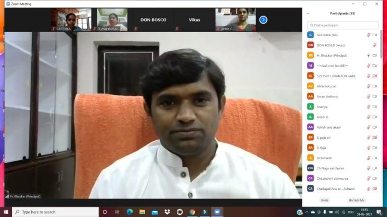 The first Virtual Staff meeting for the Academic year 2021-22 was organized by Fr. Bhaskar (Principal) on 05th June 2021 at 11.15am. June 19, 2023